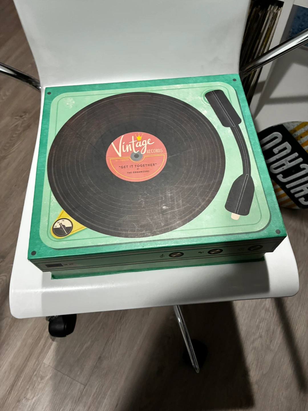 Vintage Records Storage Box - The Organizer
