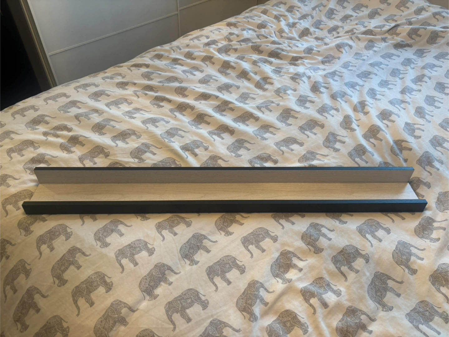 Black and White HomeSense Shelf - 88cm Long