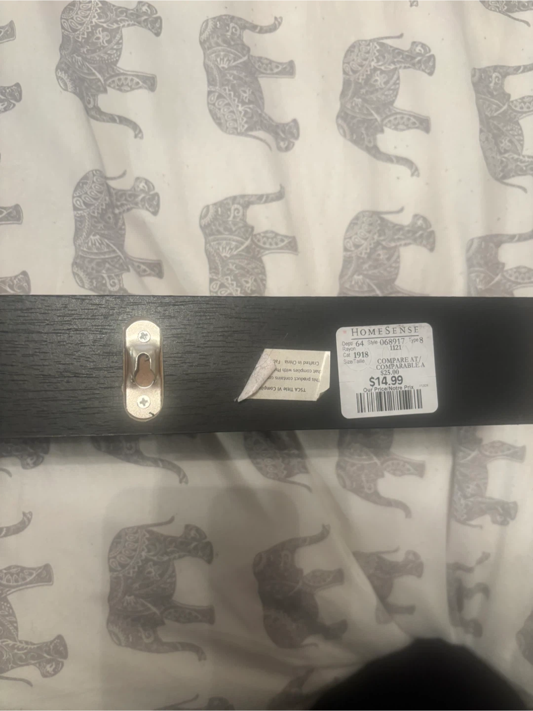 Black and White HomeSense Shelf - 88cm Long - photo 4