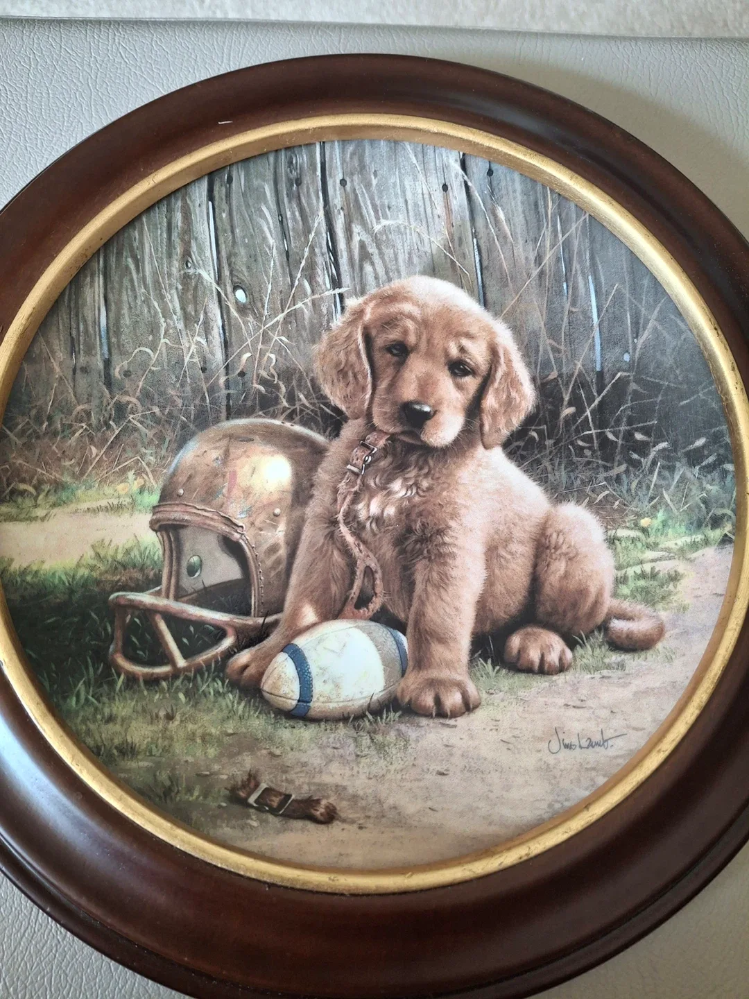 “Wide Retriever” decorative plate in frame image indicator(4)