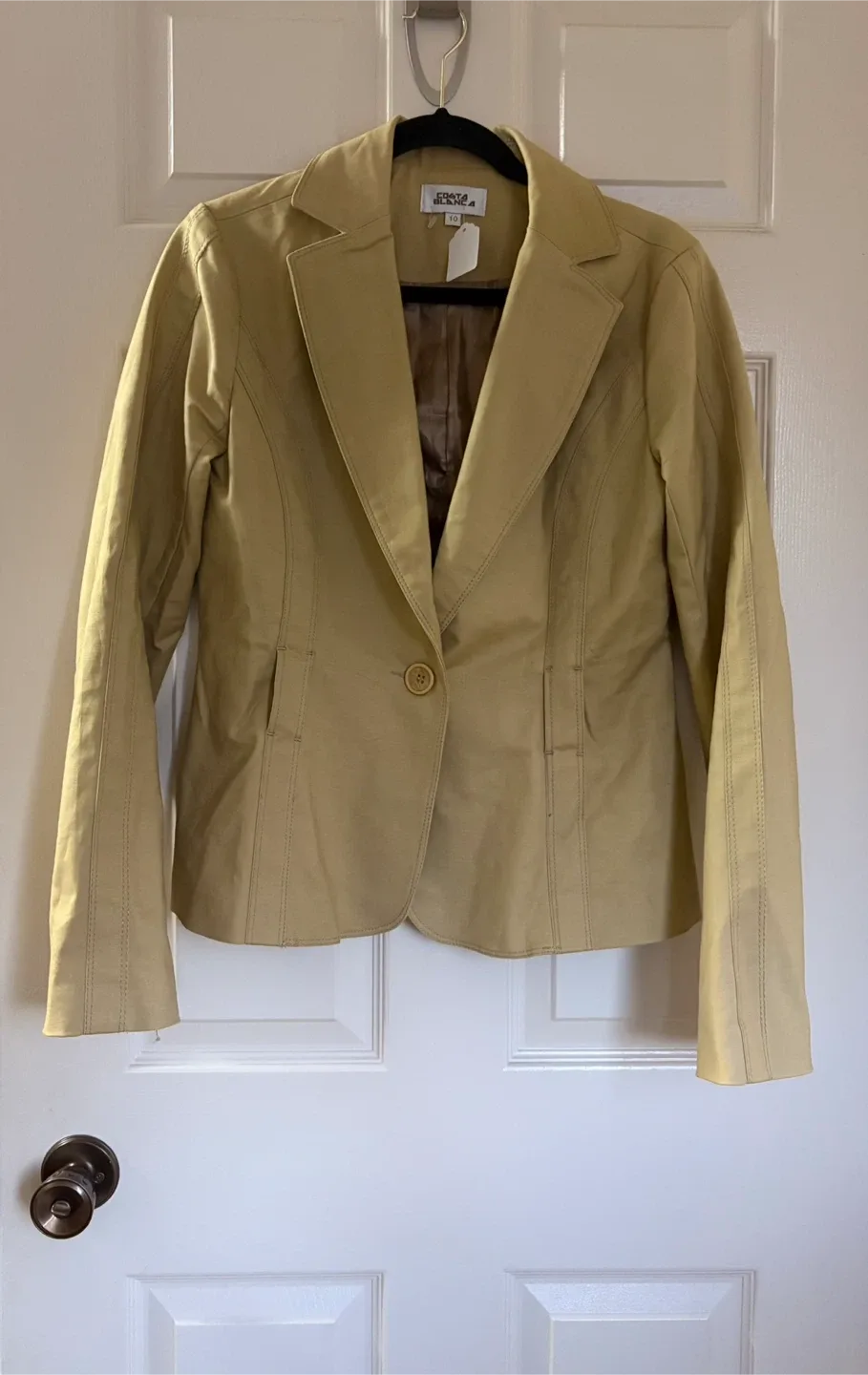 Costa Blanca Women’s Mustard Blazer - Sz 10 thumbnail