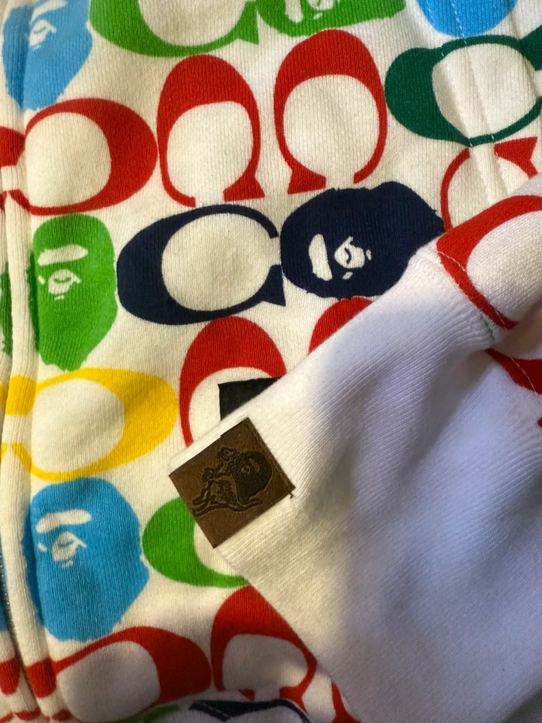 *Brand New* COACH x BAPE Shark Multicolor Hoodie -  XL image indicator(10)