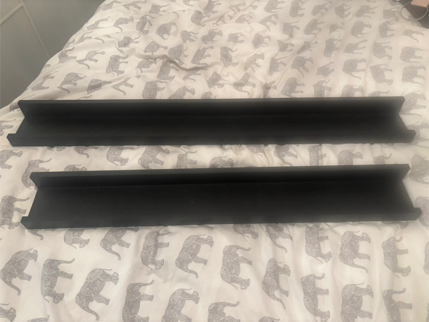 2 HomeSense Black Wall Shelf (Set of 2)