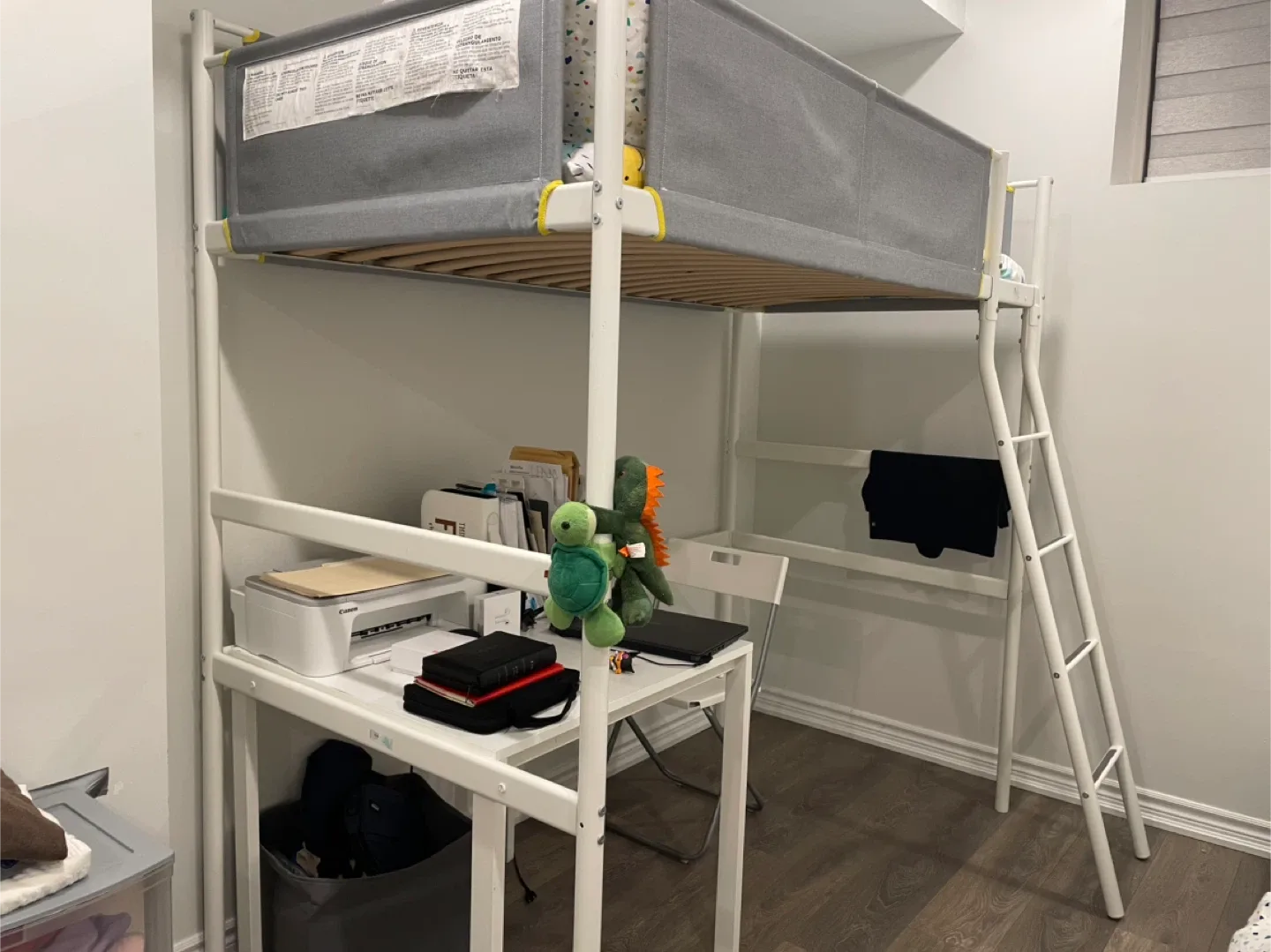 IKEA Småstad Loft Bed Frame - White & Grey image indicator(3)