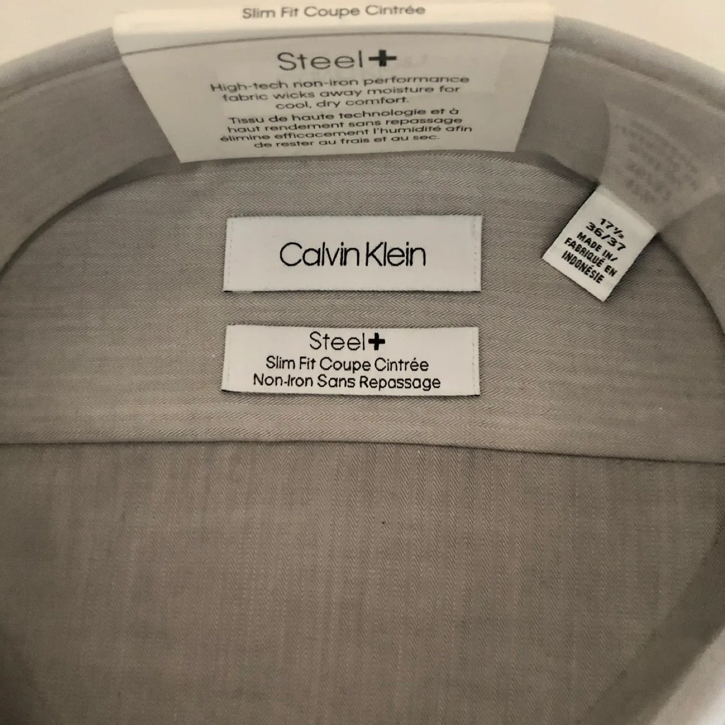 New Calvin Klein Steel+ Slim Fit Shirt XL image indicator(2)