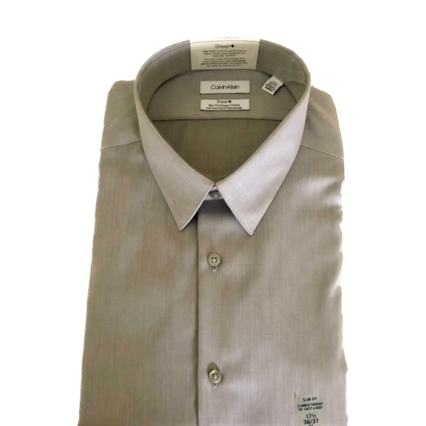 New Calvin Klein Steel+ Slim Fit Shirt XL thumbnail