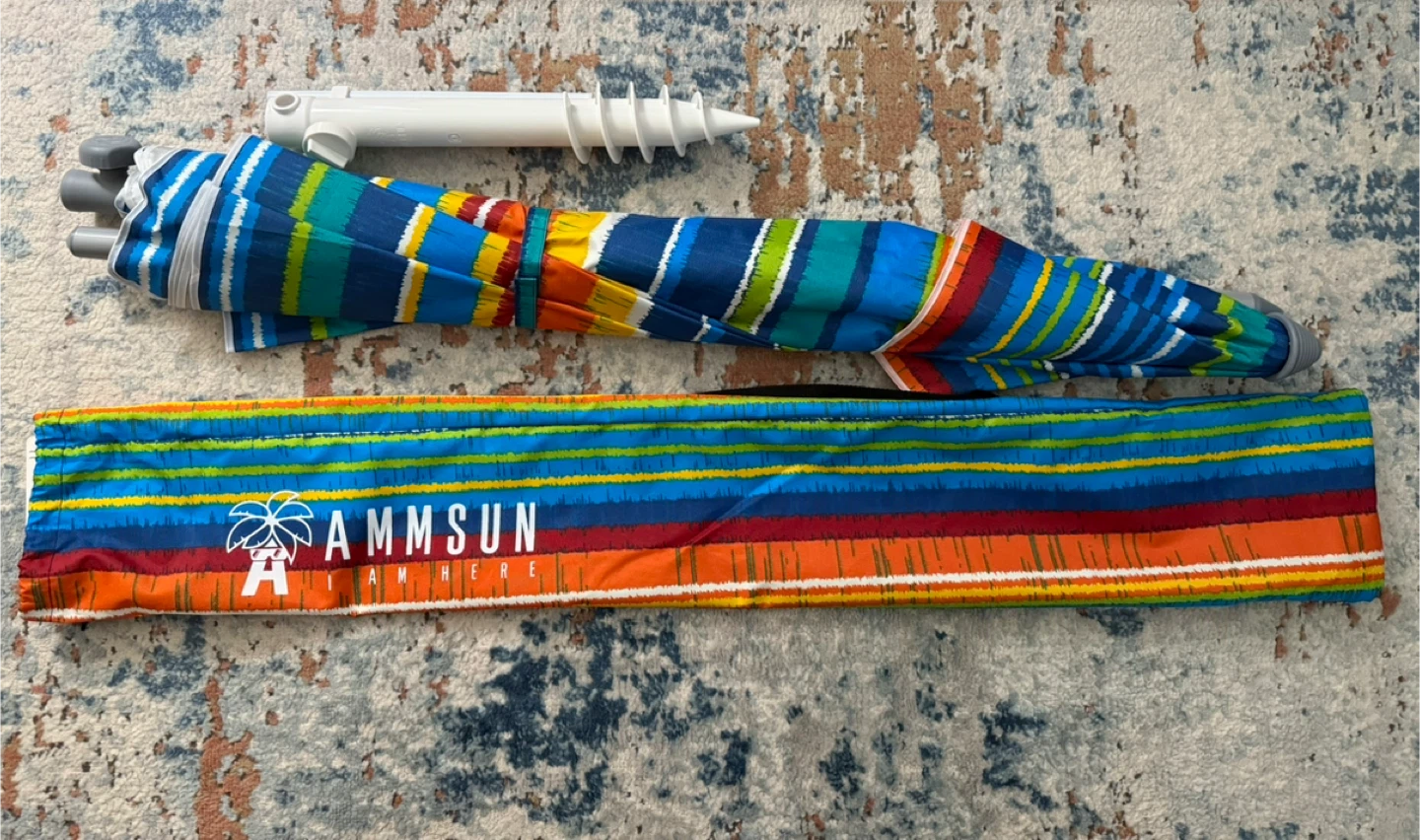 Ammsun Beach Umbrella for Sand - photo 5