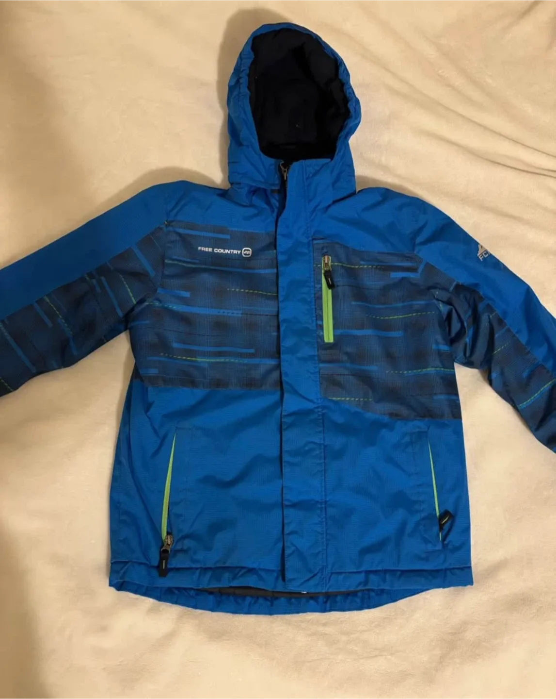 Free Country Boys' Blue Winter Jacket. thumbnail