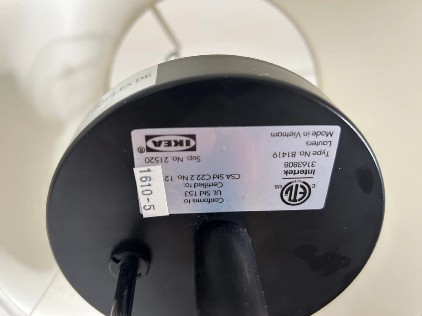 IKEA Louriers Tripod Table Lamp - photo 4
