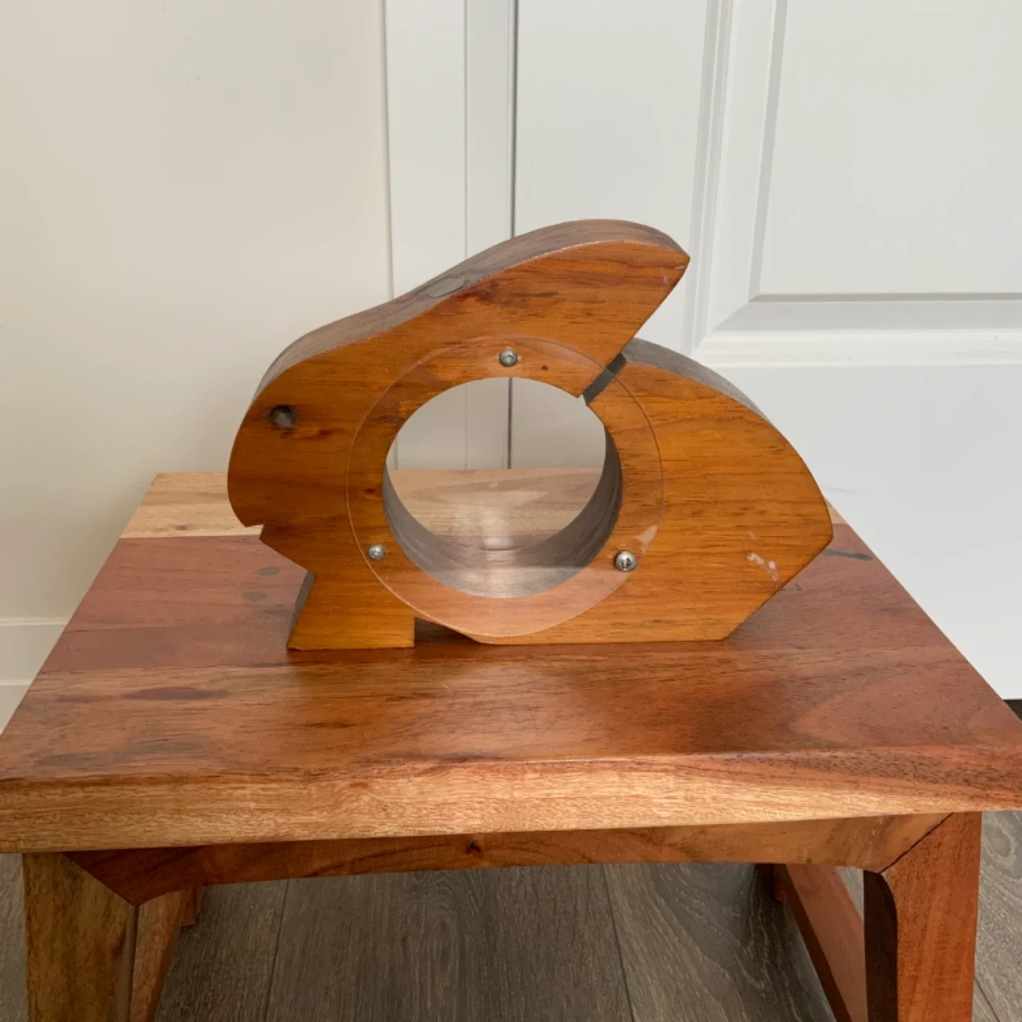 Wooden Rabbit Coin Bank thumbnail