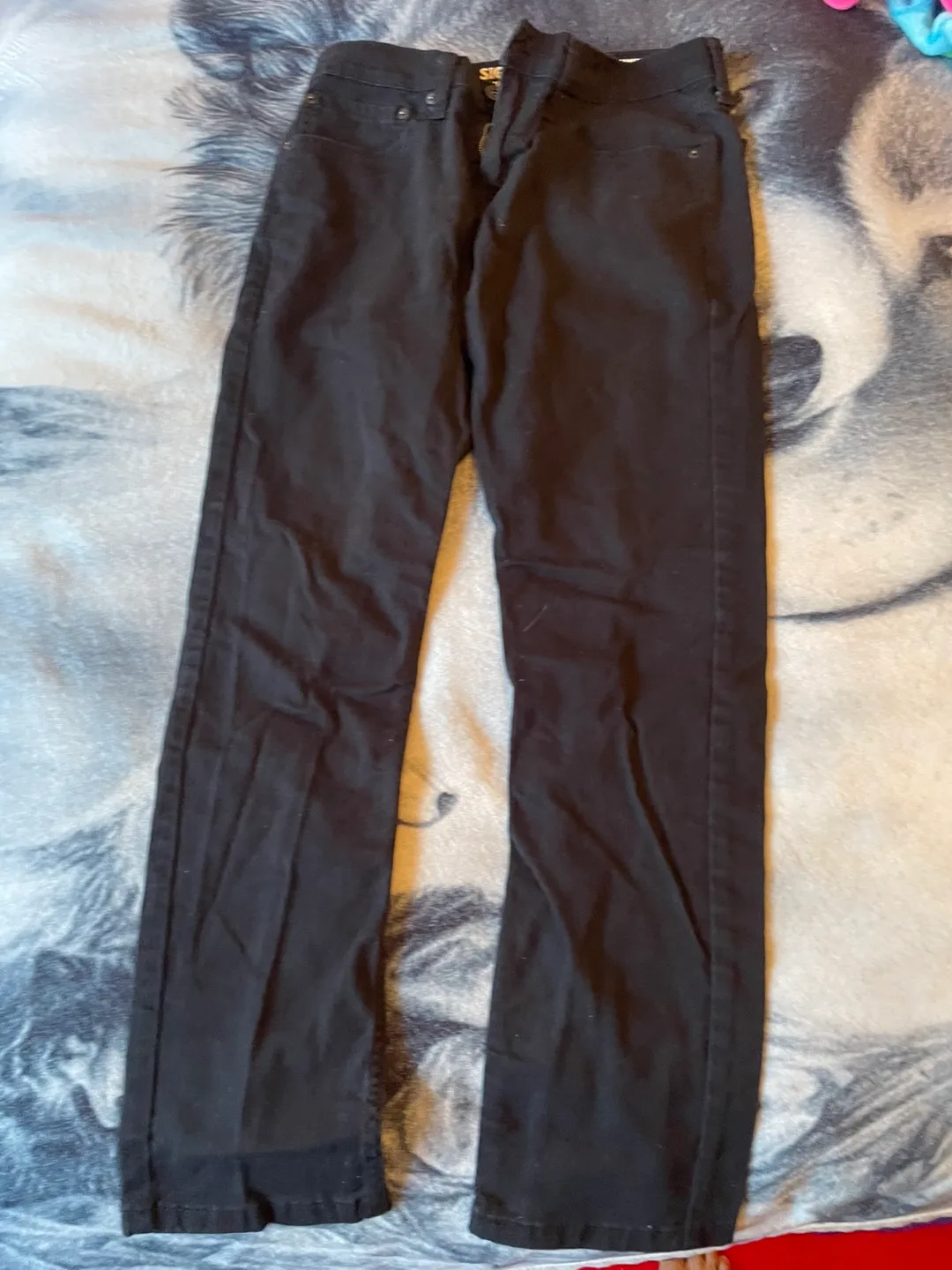 Joe Fresh Slim Straight Black Jeans - Size 33/32 image indicator(6)