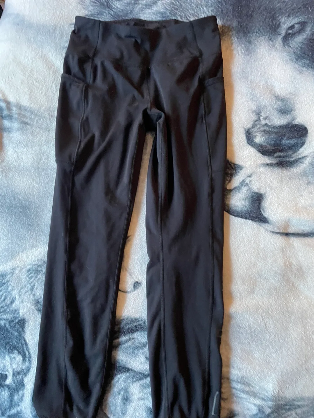 Reebok Black Leggings - Size M thumbnail