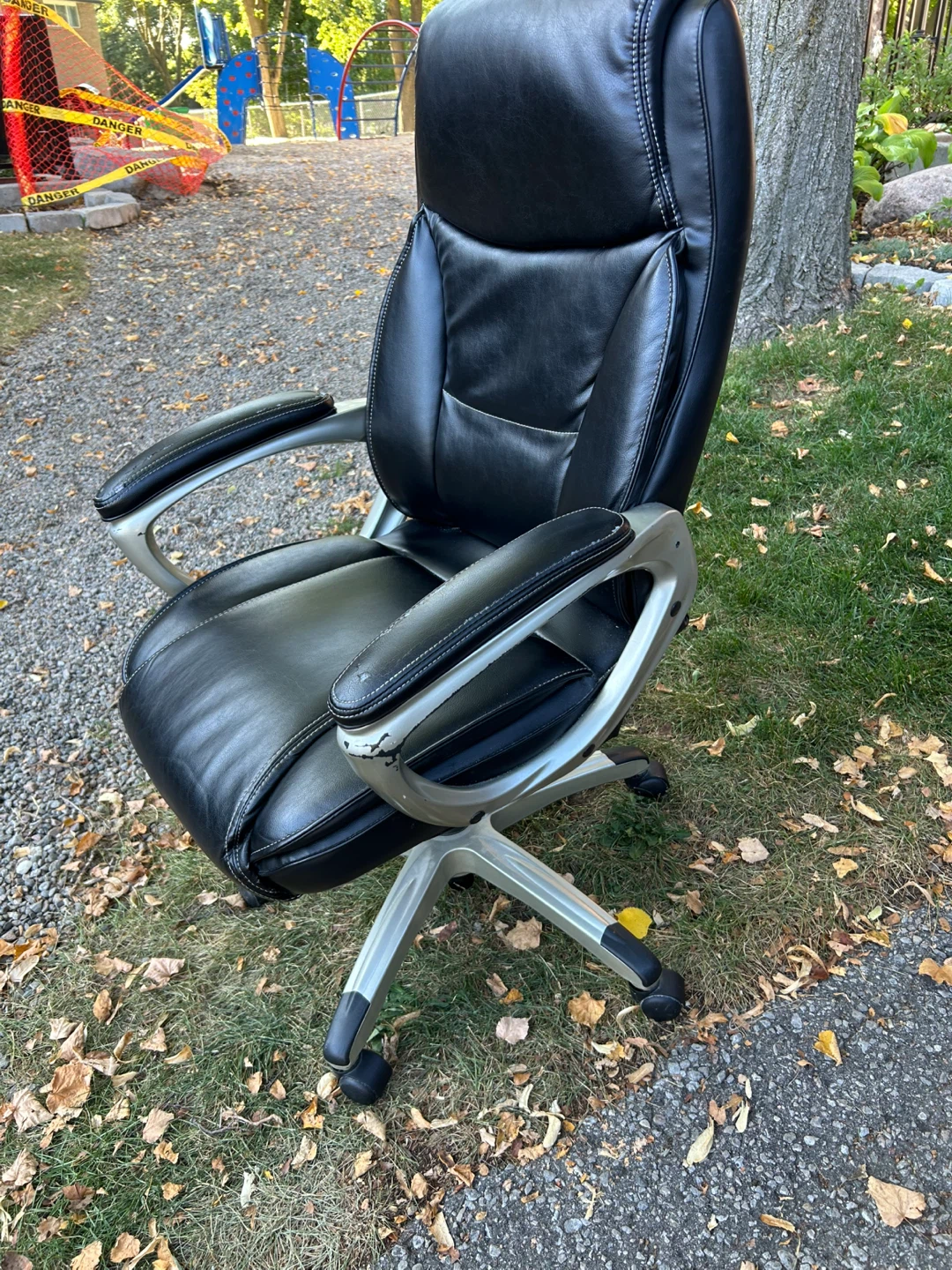 Black Leather Executive Office Chair