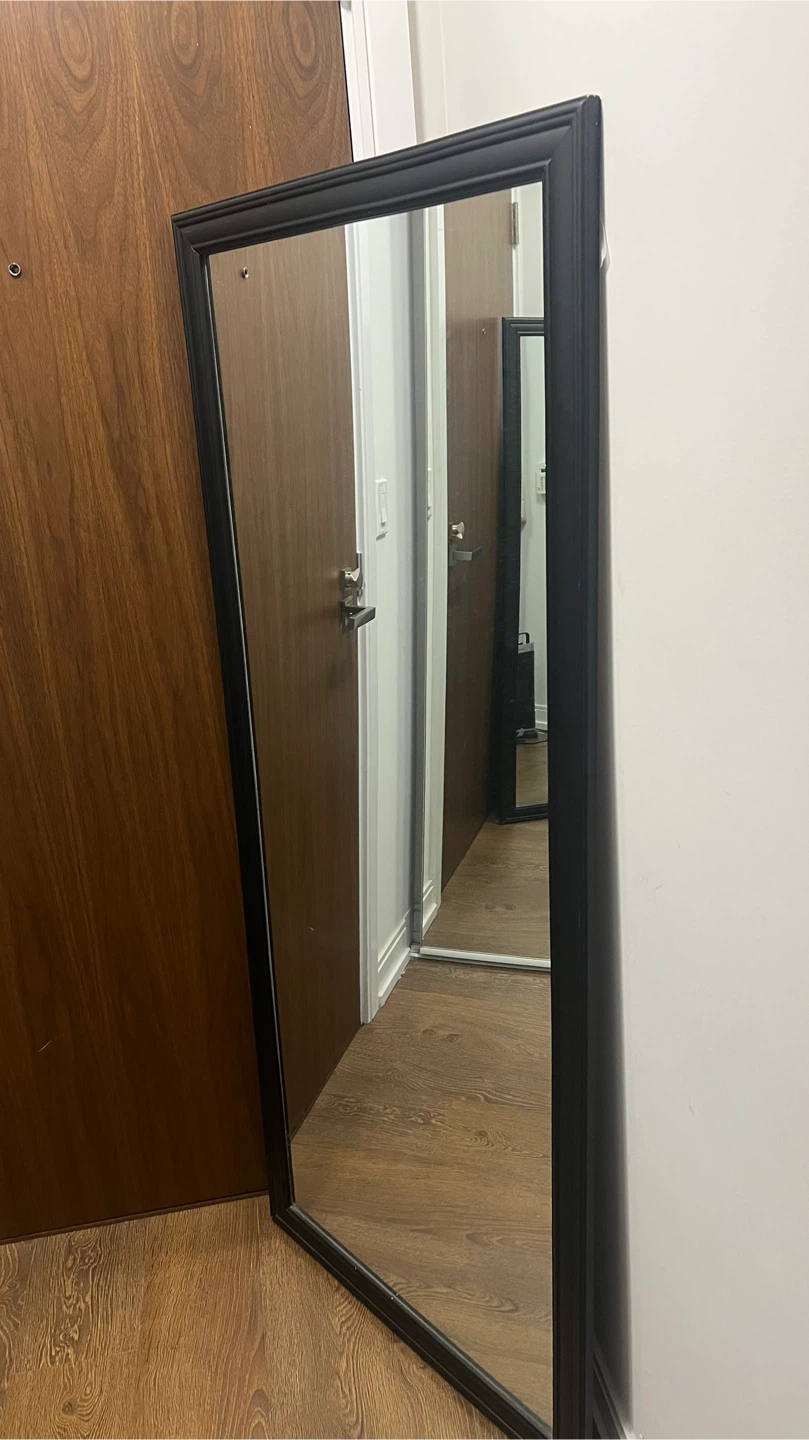 Black Framed Full Length Mirror - photo 2