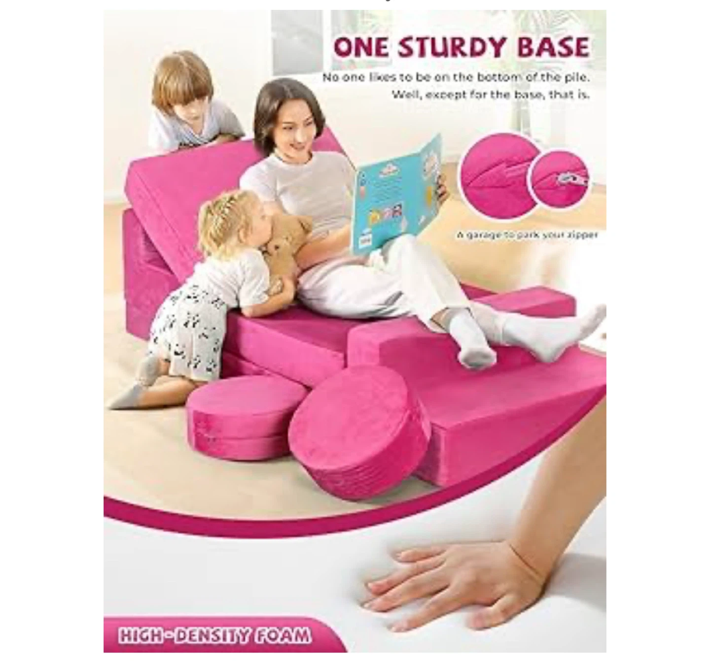 KIDIDIRECT Kids Couch - Pink - photo 2