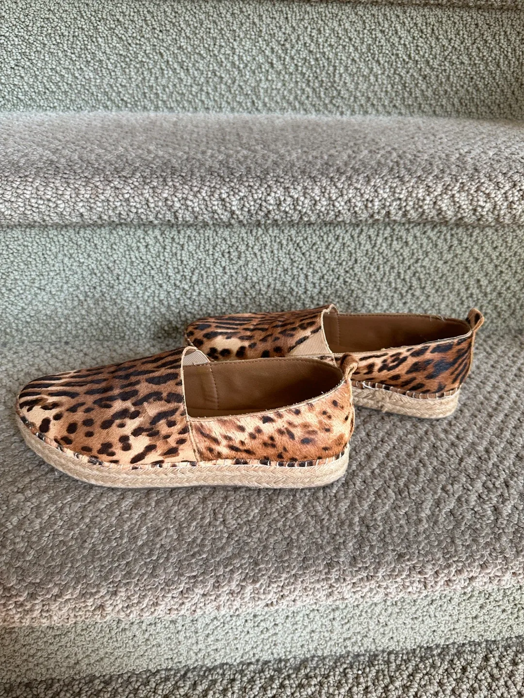 Steve Madden Leopard Print Espadrille Slip-ons, Size 7 thumbnail