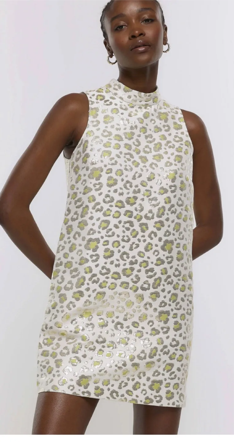 Leopard Print Mini Dress - Bridal or Engagement Party thumbnail