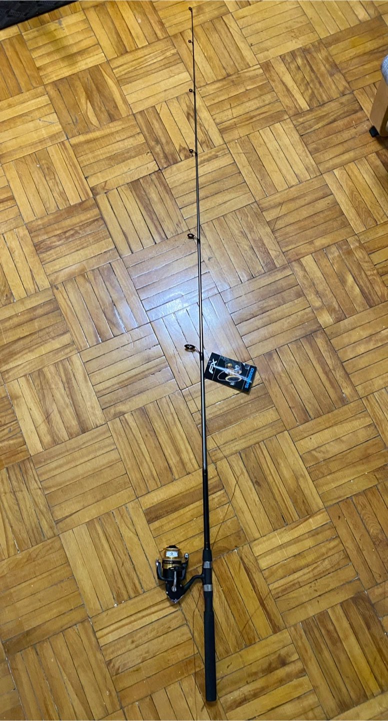 Shimano AeroGlass spinning rod and reel combo 7ft