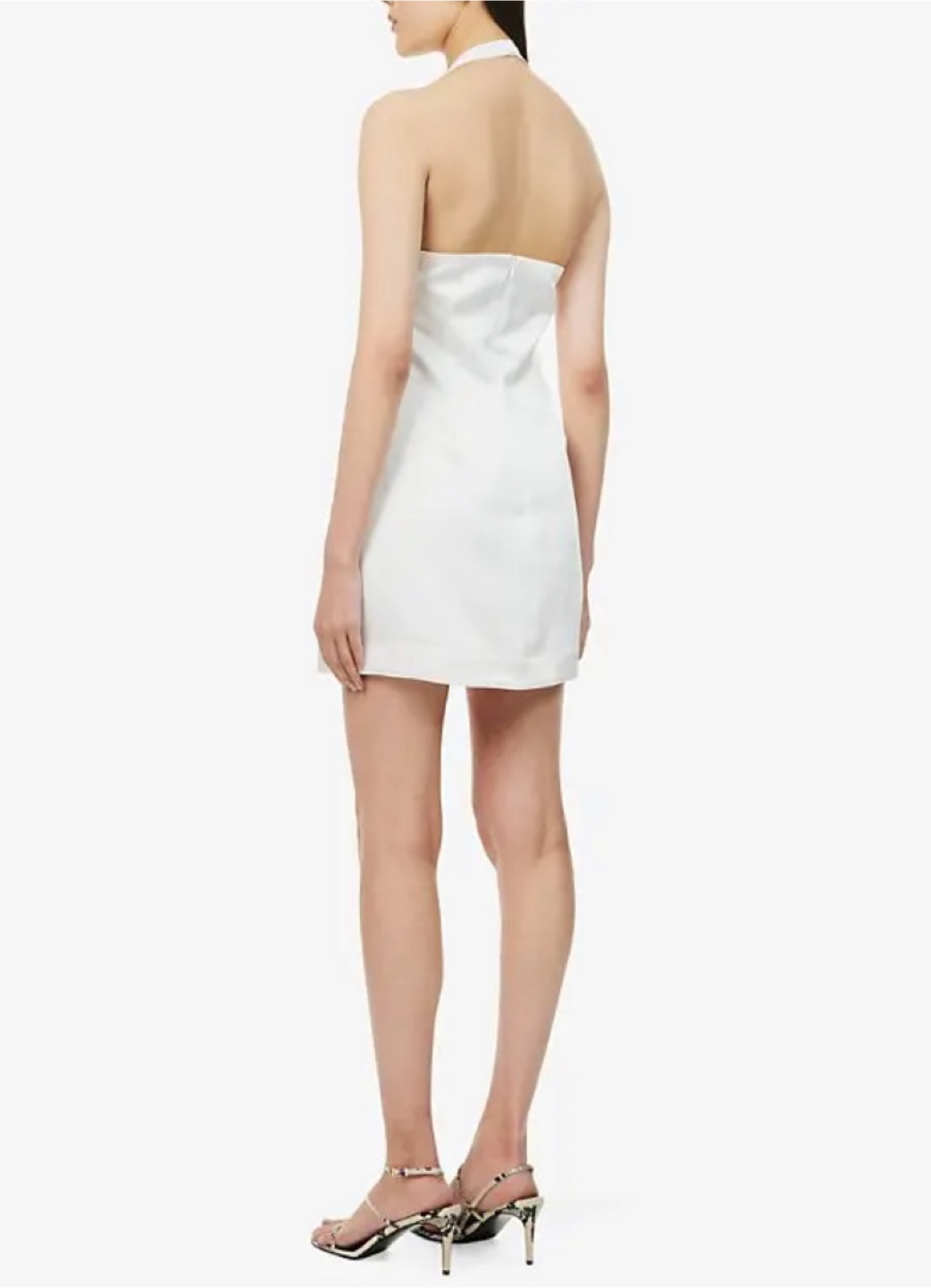 Ivory Satin Halterneck Dress - Bride/Wedding/Bachelorette - photo 3