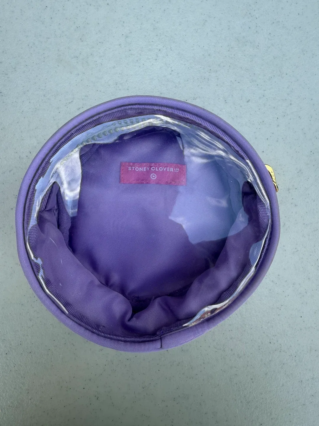 Stoney Clover Lane Round Pouch - Lavender thumbnail