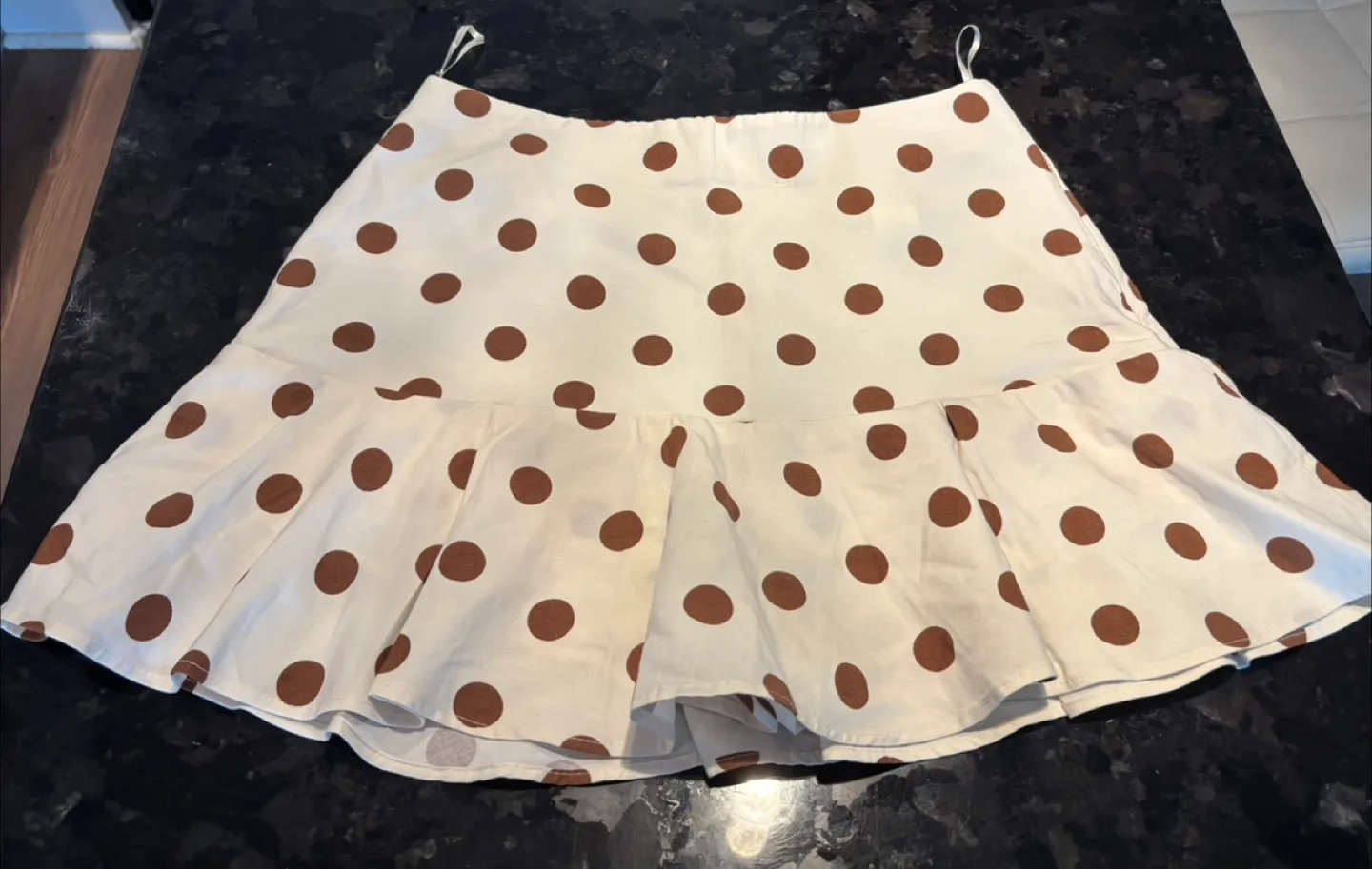 Zara Polka Dot Mini Skort - Size S thumbnail