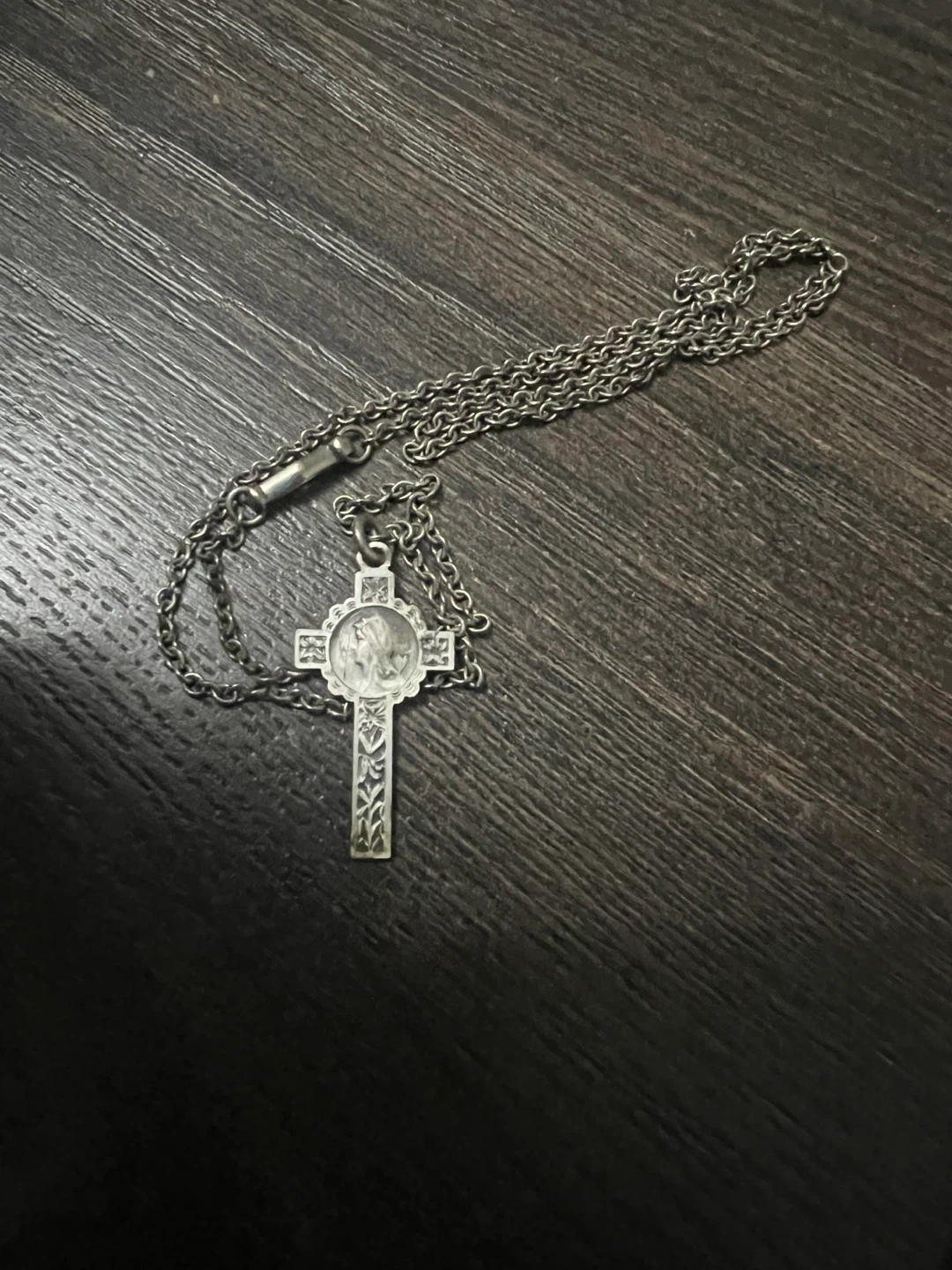 Silver Cross Pendant Necklace