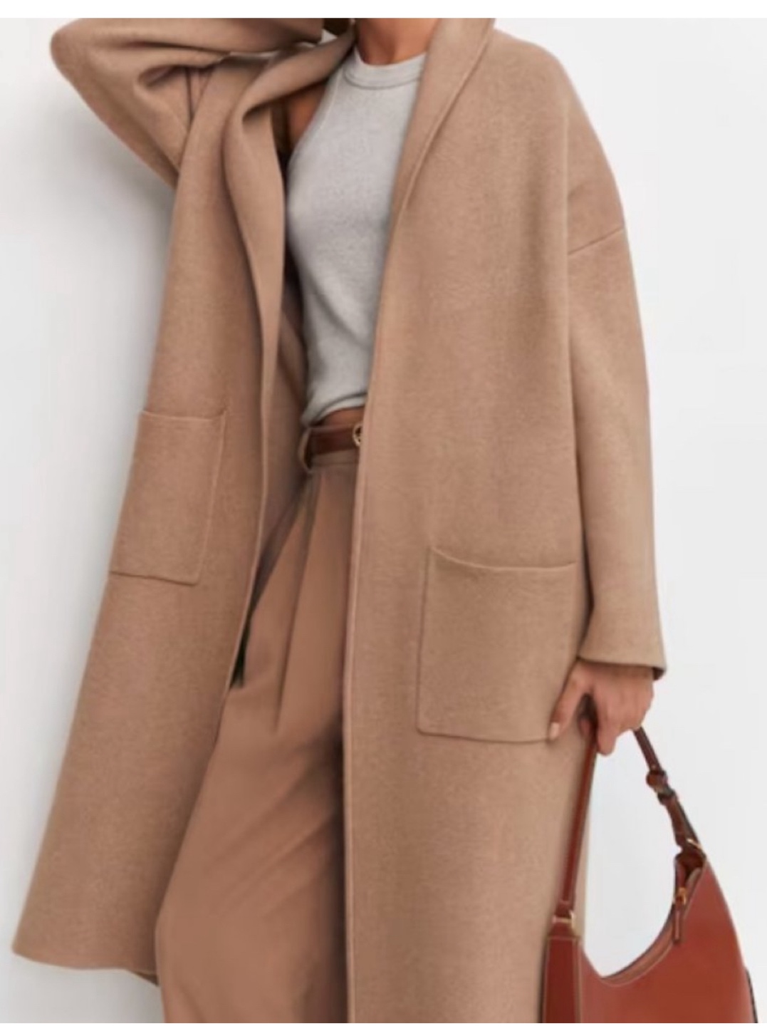 MANGO Beige Knit Cardigan - Size S