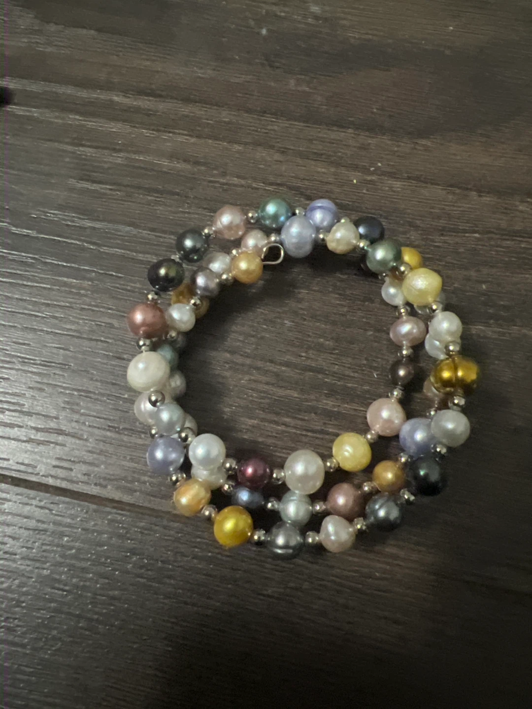Multi-Colored Pearl Bracelet