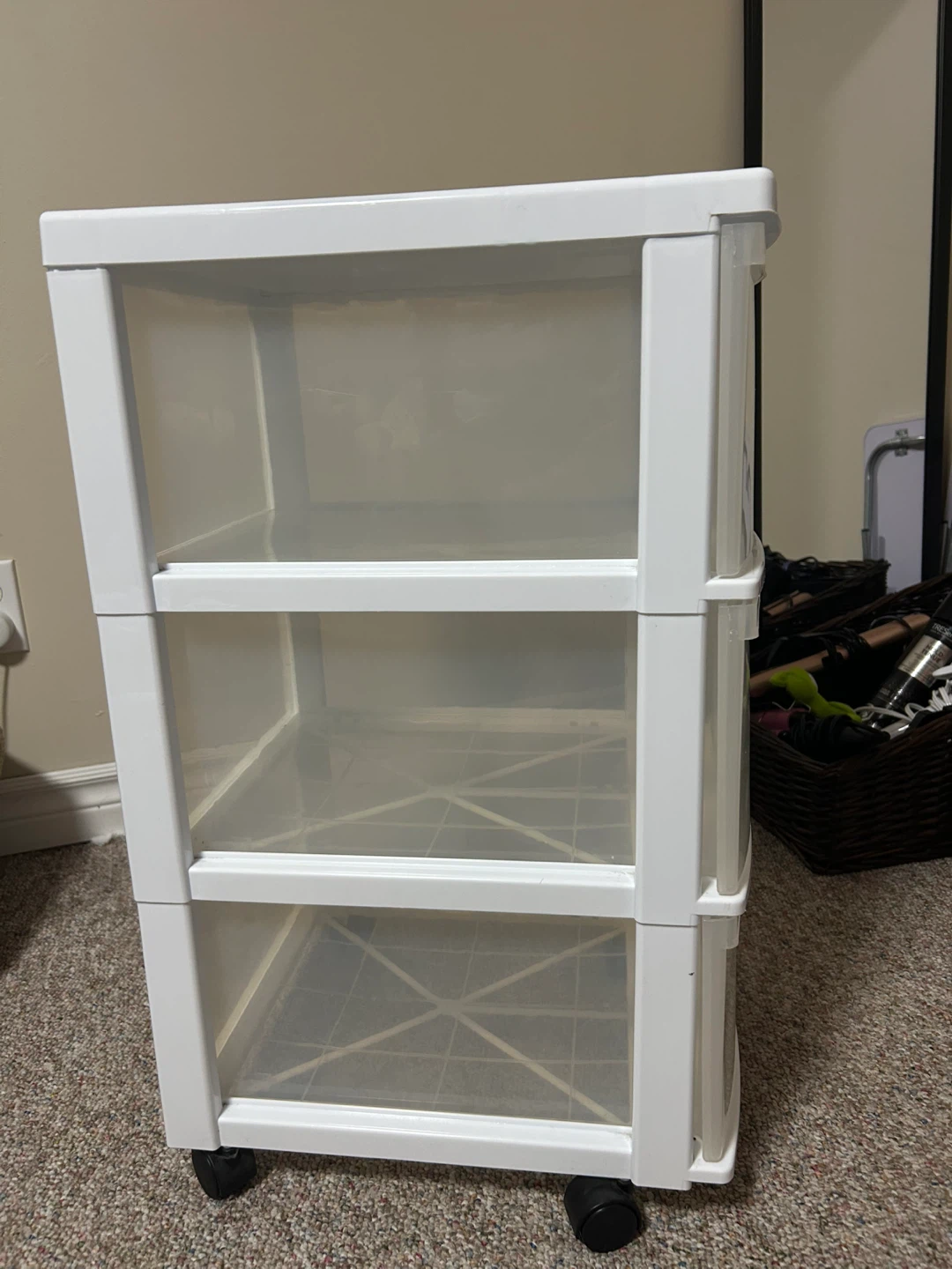 White clear storage 3 bins - photo 2
