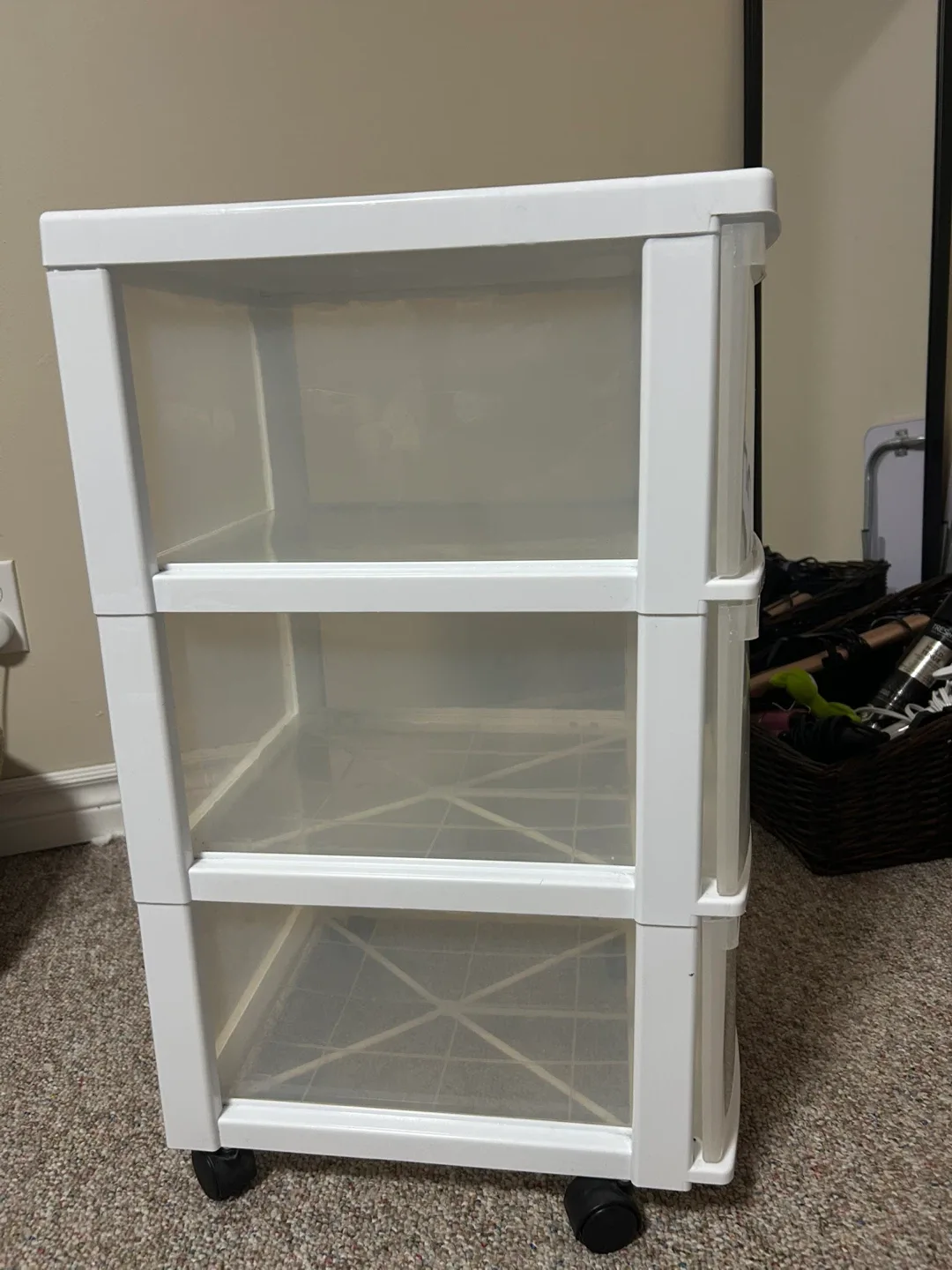 White clear storage 3 bins image indicator(2)