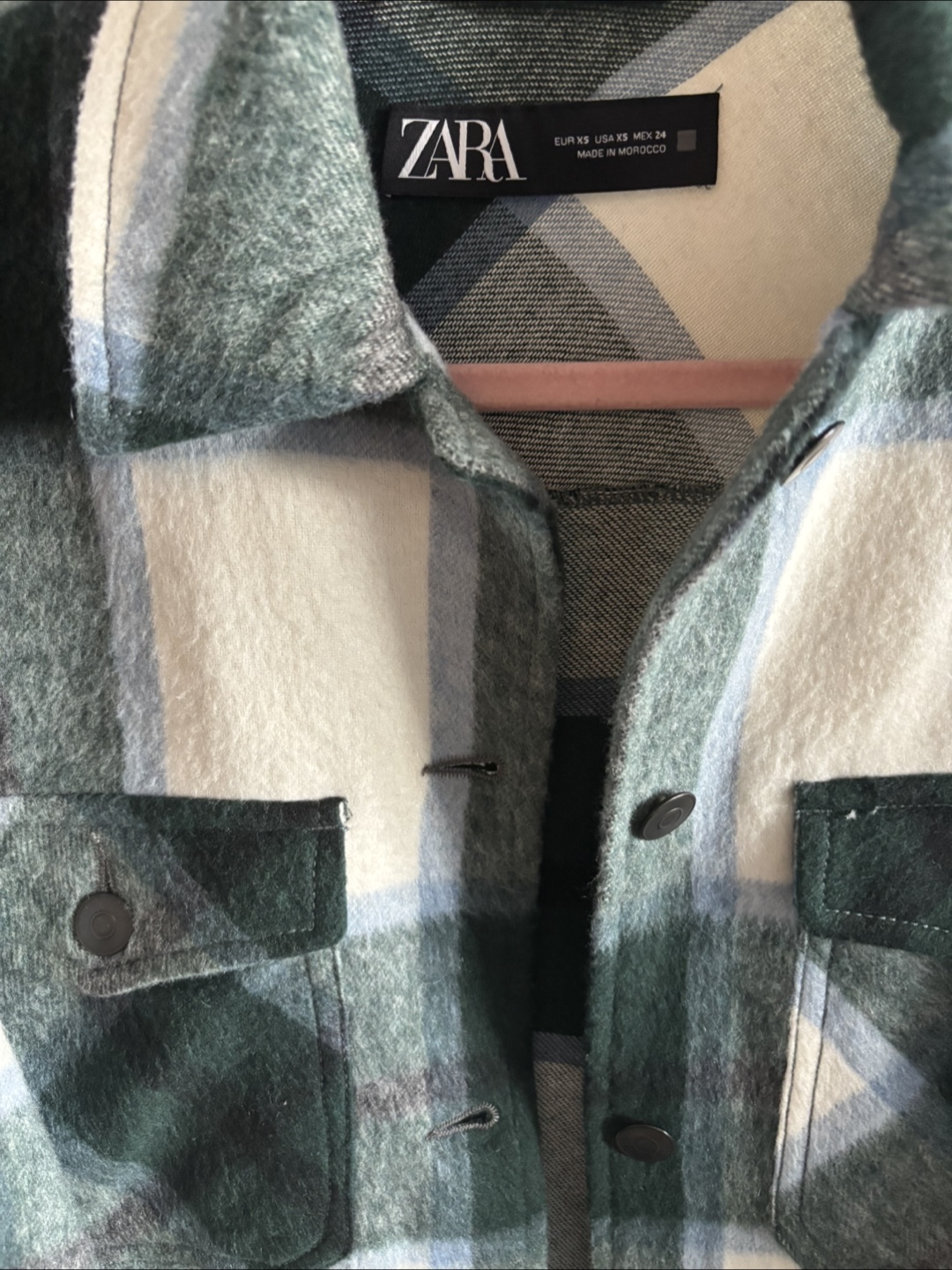 Zara Plaid Shacket - Size XS - photo 2