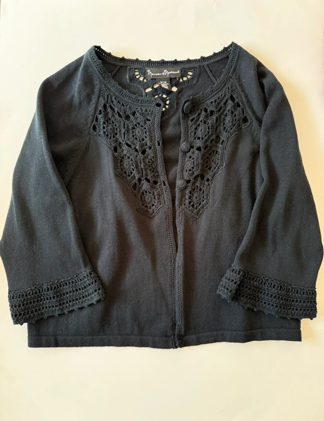 Mercer & Madison Black Cardigan - Size M