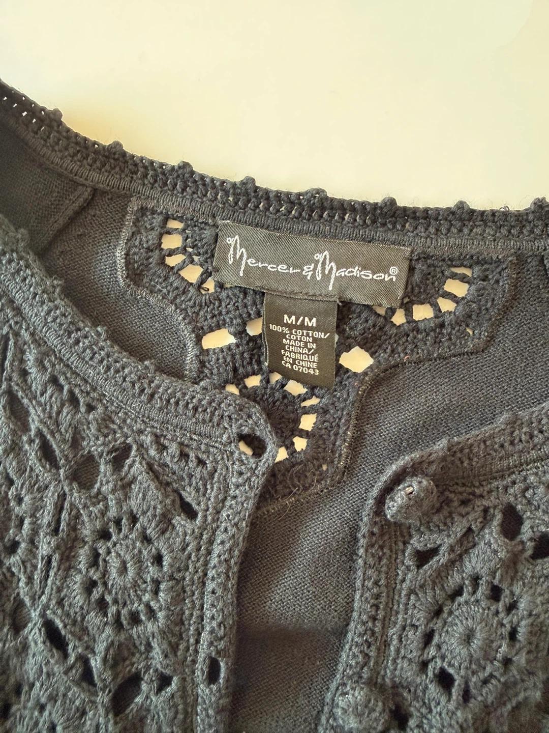 Mercer & Madison Black Cardigan - Size M - photo 3