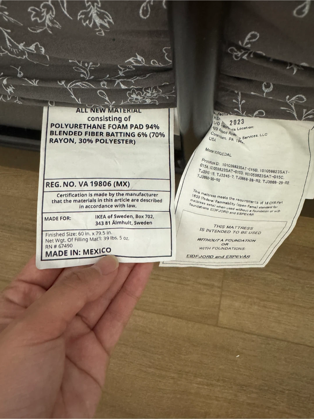 IKEA Morgedal Queen Mattress - photo 3