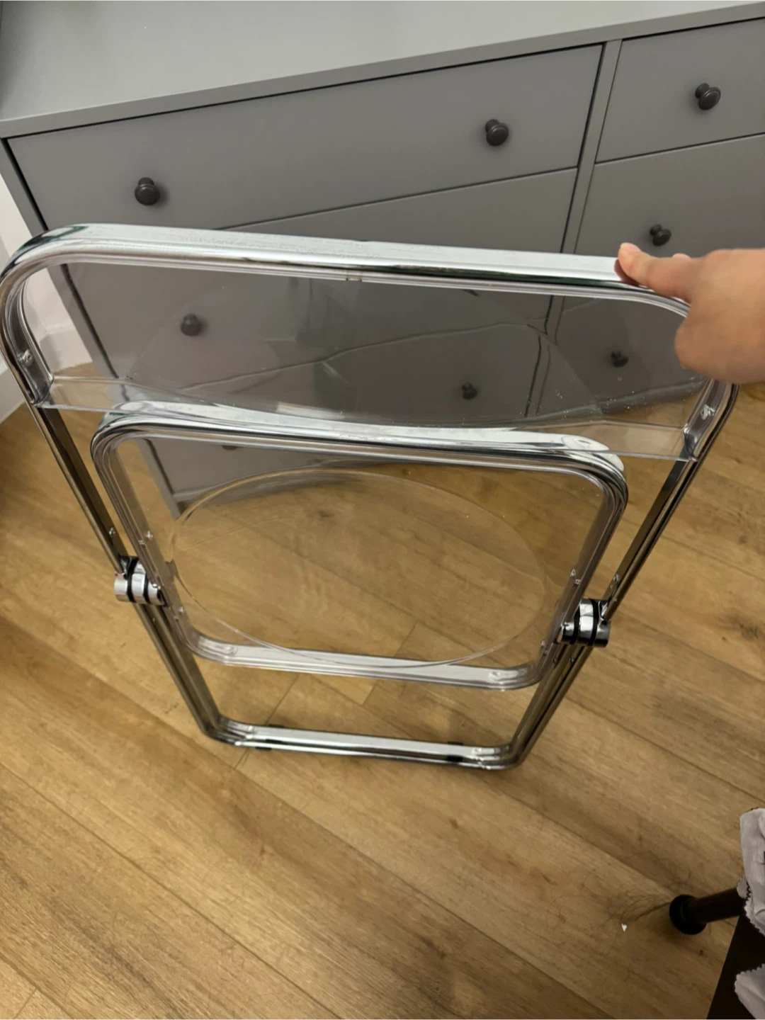Clear Folding Chair - photo 2