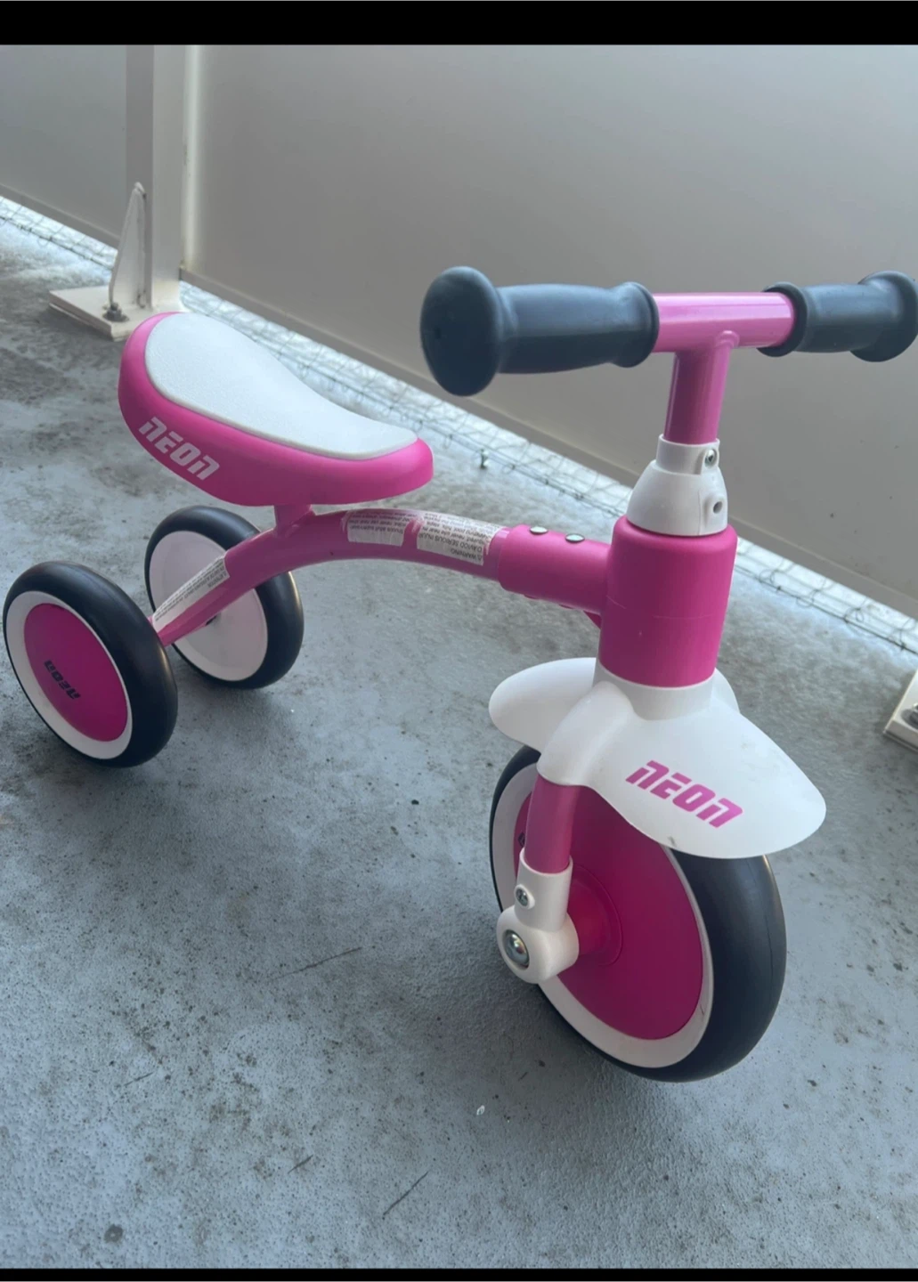 Neon Pink Kids' Trike