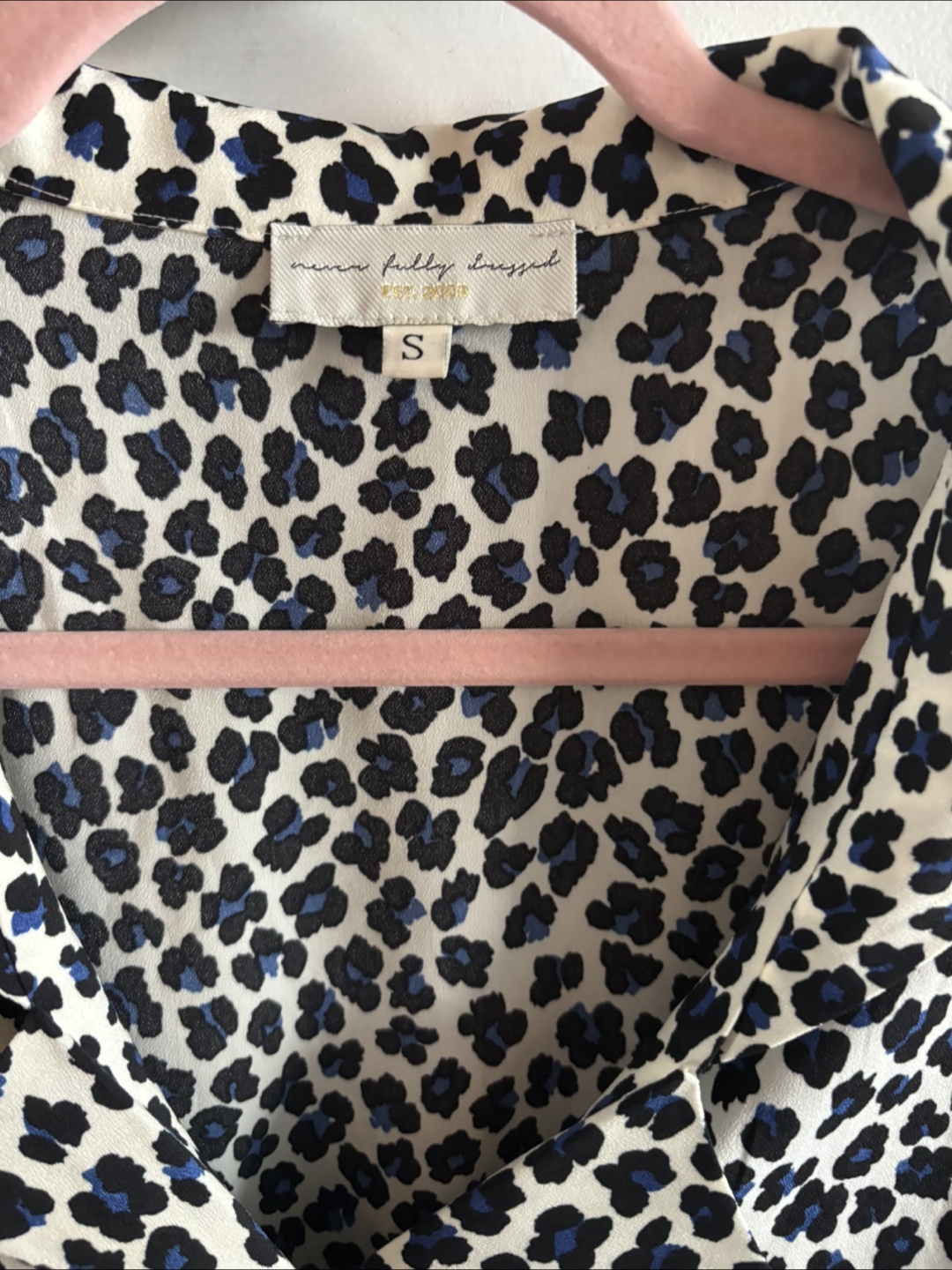 Leopard Print Blouse - Size S - photo 2