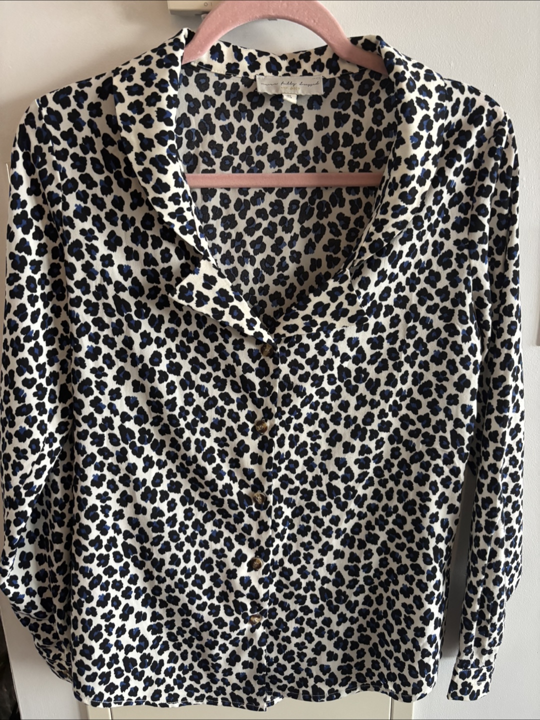 Leopard Print Blouse - Size S