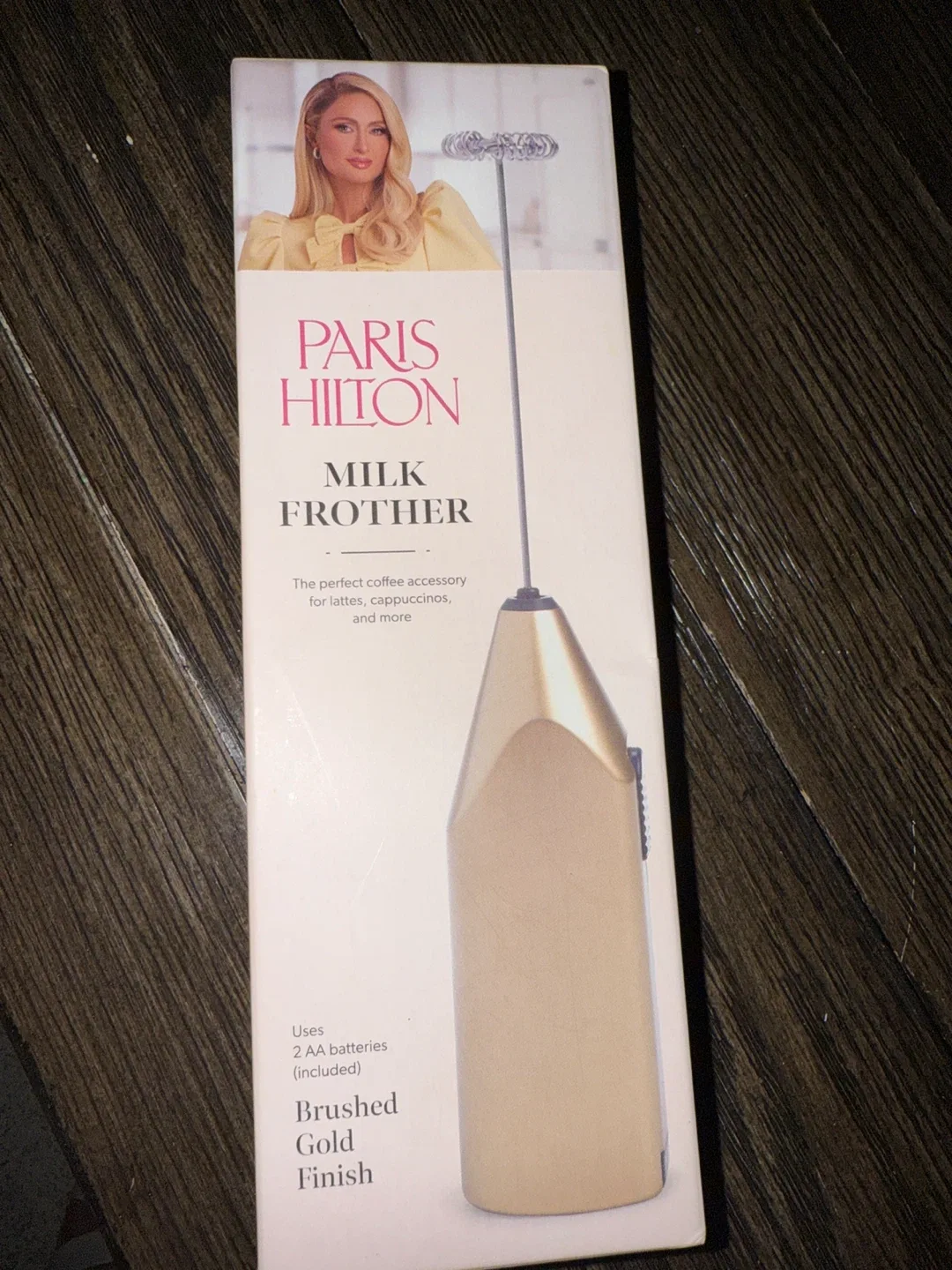 Paris Hilton Milk Frother - Brushed Gold Finish thumbnail