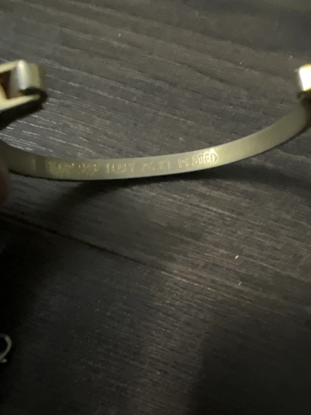 Florence Italy 24KT Plated Bangle