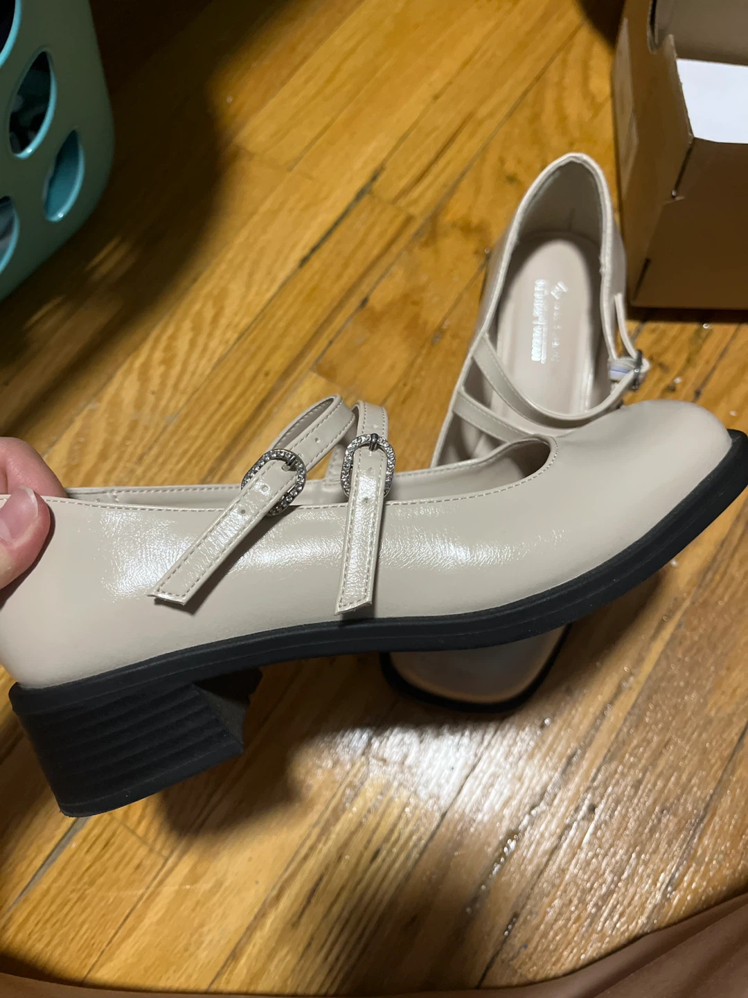 Call It Spring Beige Mary Jane Shoes - Size 6 - photo 4