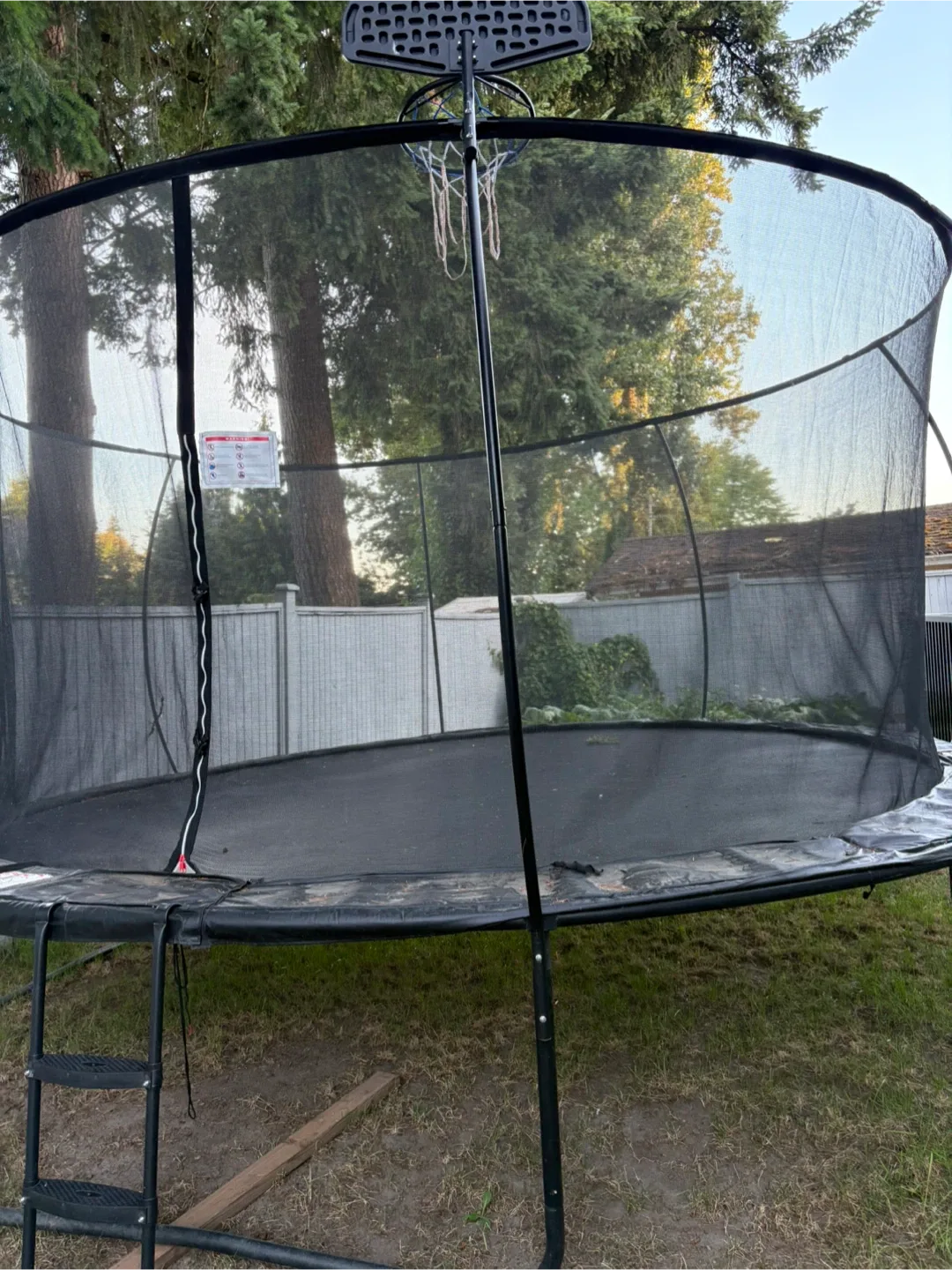 Trampoline with Basketball Hoop thumbnail
