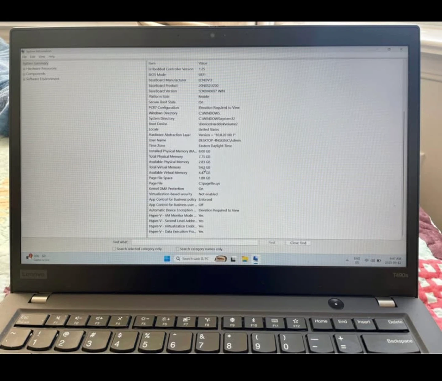 Lenovo Thinkpad T490s - photo 3