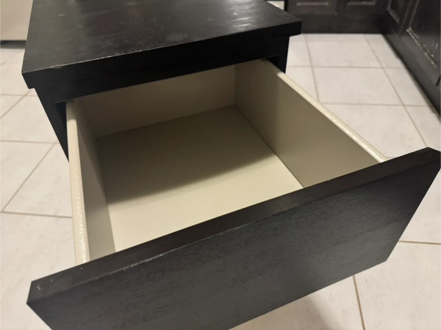 IKEA Hemnes Black-Brown Nightstand image indicator(2)