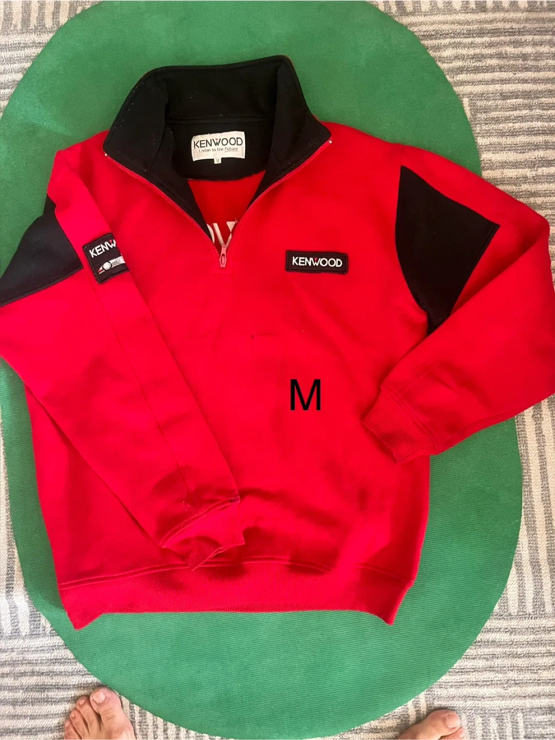 Kenwood Red & Black Pullover - Size M thumbnail