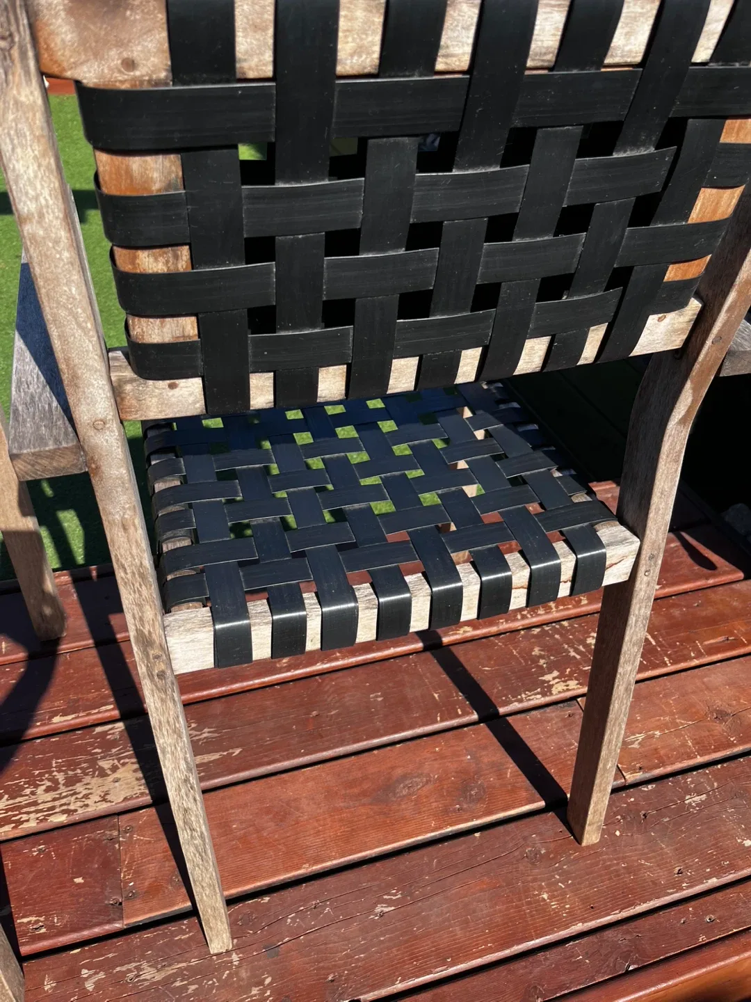 🥕Pair of outdoor wooden chairs image indicator(6)