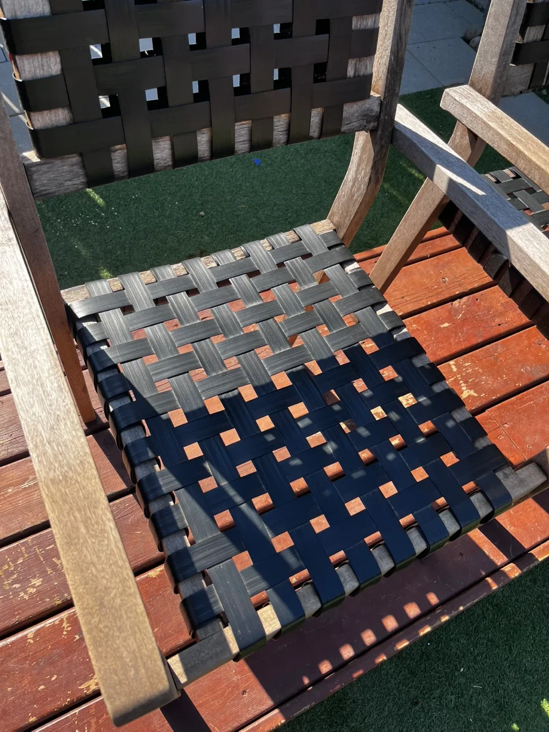 🥕Pair of outdoor wooden chairs image indicator(5)