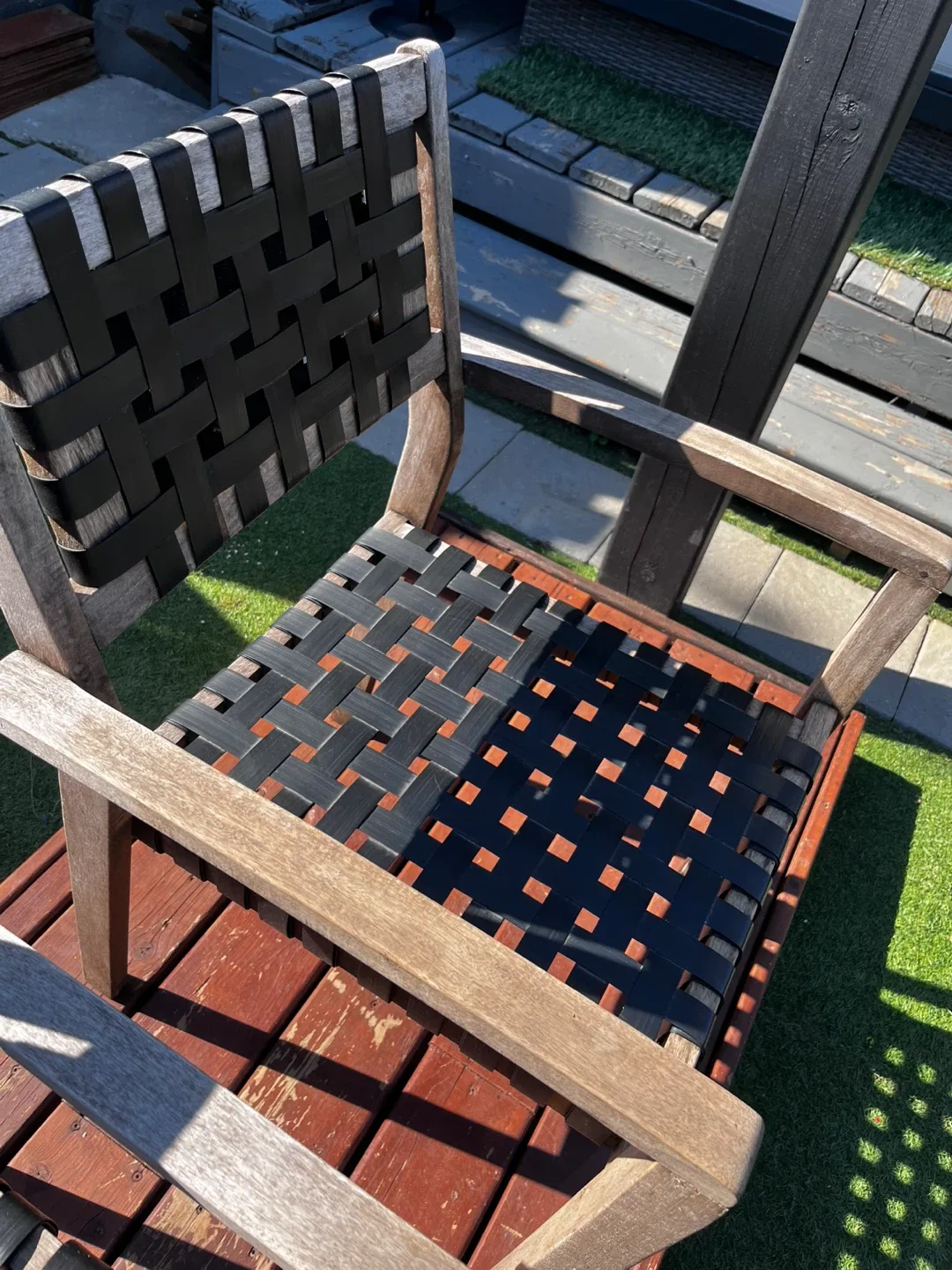 🥕Pair of outdoor wooden chairs image indicator(2)