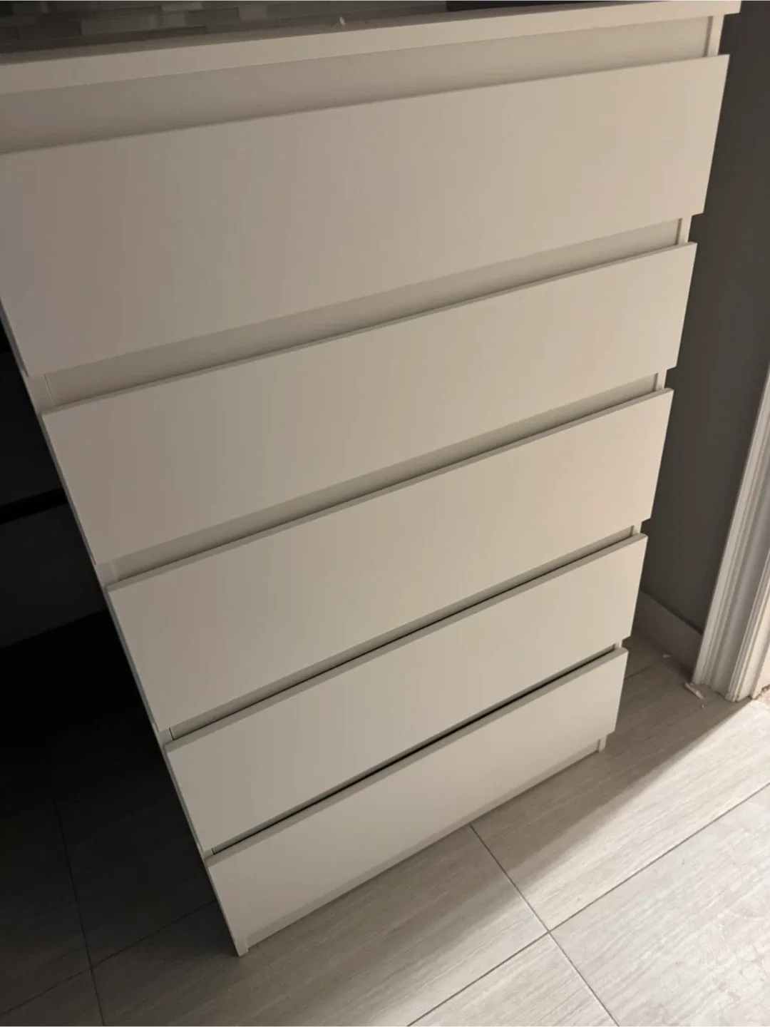 IKEA Malm 5-Drawer Dresser - White thumbnail