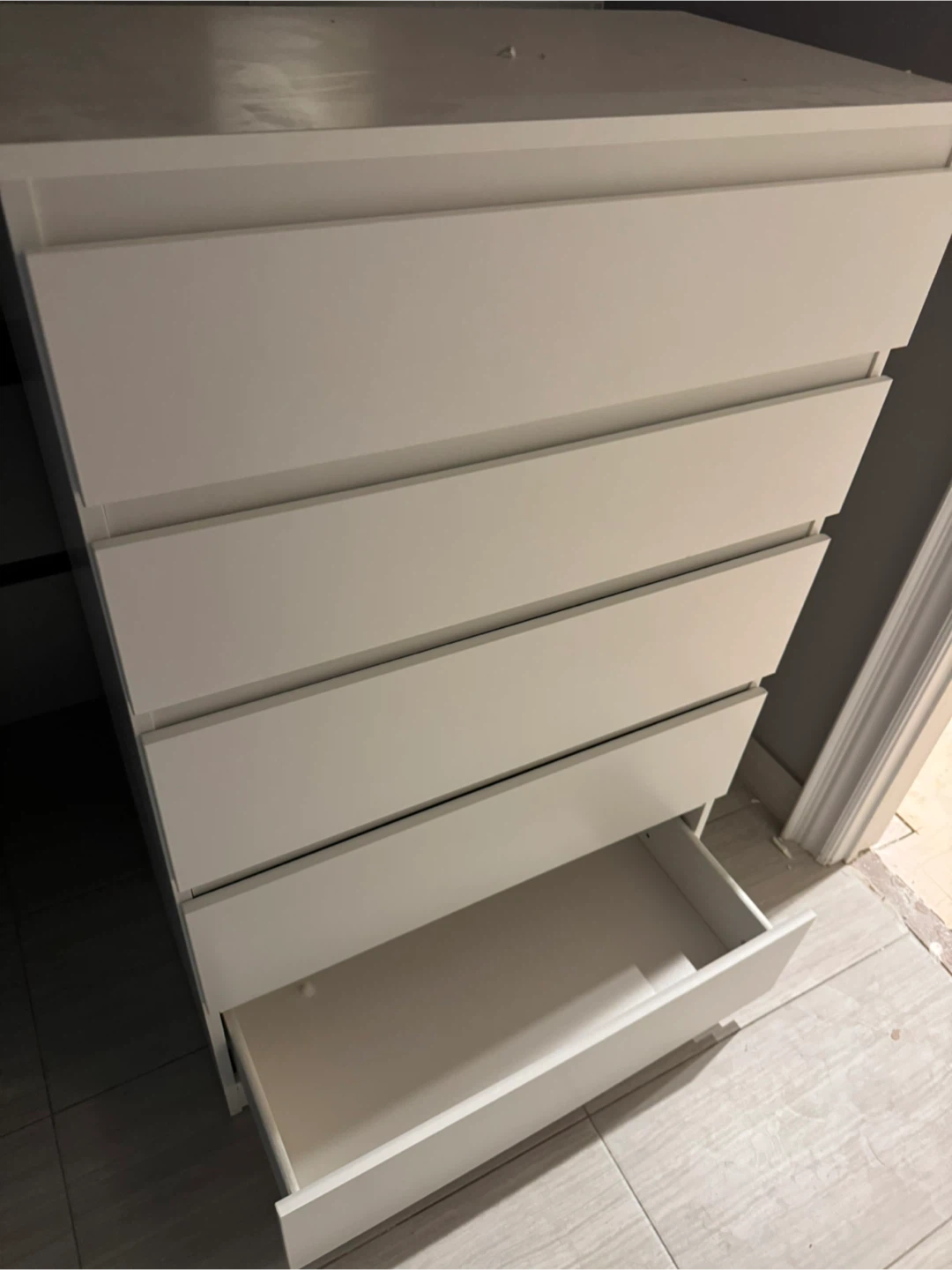 IKEA Malm 5-Drawer Dresser - White - photo 2
